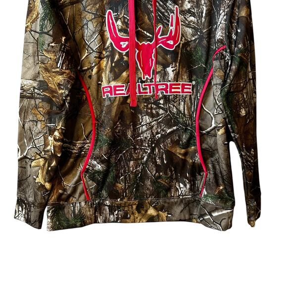 Realtree Cottonwood Canyon Women’s Camo Print Logo Hoodie Brown Pink Size Small - Picture 4 of 8